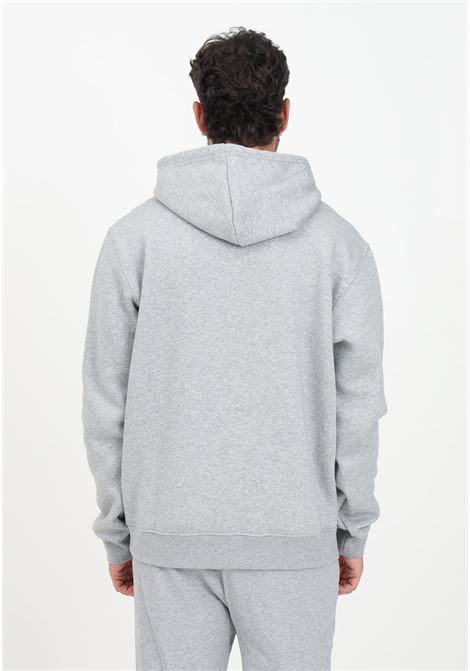 Trefoil Essentials gray hooded sweatshirt for men ADIDAS ORIGINALS | IM4525.